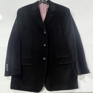 Vintage Wilke-Rodriguez 100% Cotton Velvet 3-Button Blazer Jacket - Size 43R